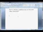 Microsoft Office Word Autosave
