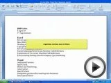 Bullet List and Numbering Word 2007