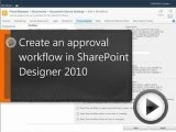 Create an approval workflow in SharePoint Designer 2010
