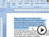 How to center the text in a selected paragraph